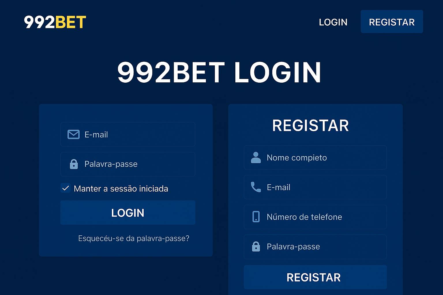Não Perca tempo, o rRgistro na site 992BET